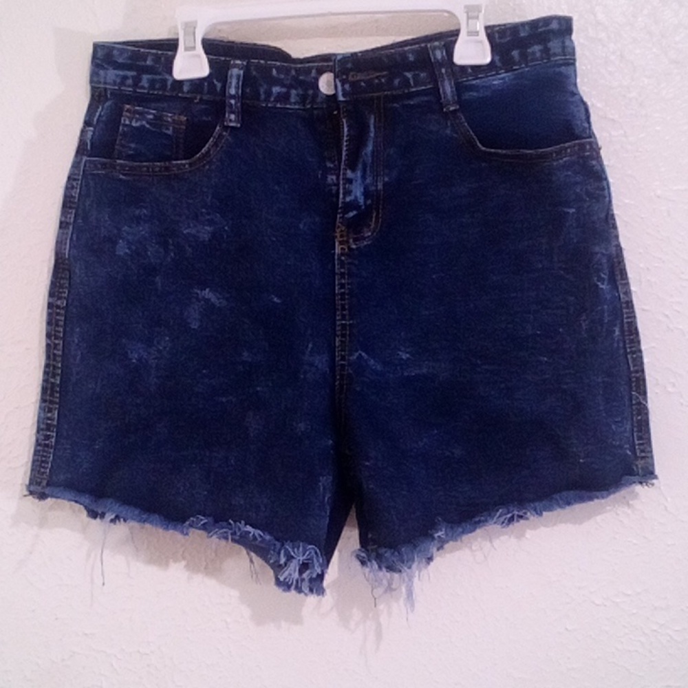 Women's Dark Blue Jean Shorts